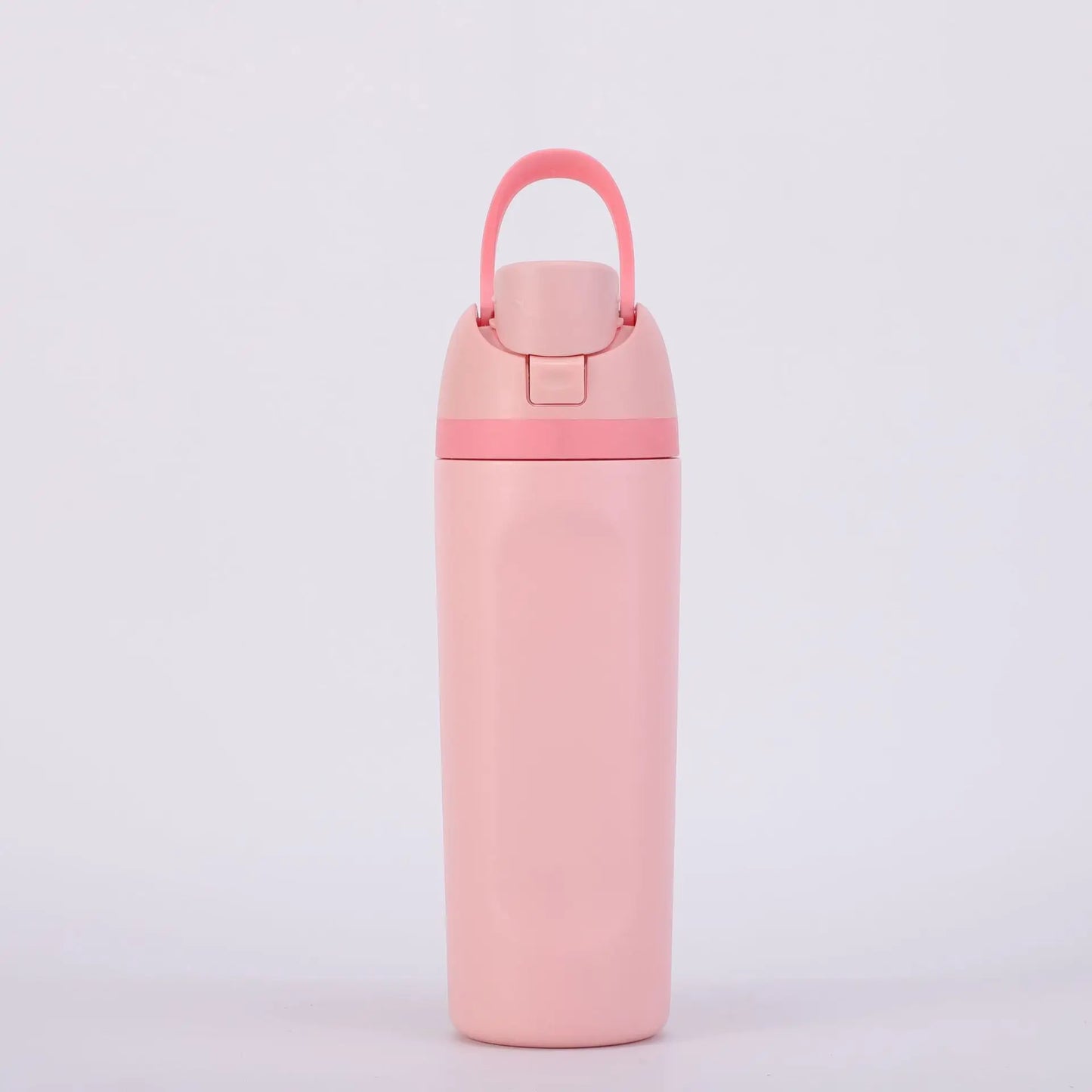 16/19/24/32OZ New 304 Stainless Steel Fitness Cup with Handle, Macaron Colored Insulated Bottle Large Capacity Straw Fruit Cup