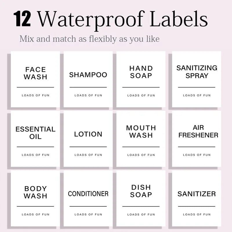 1/2/3PCS 500ML Brown Soap Dispenser With Lables Wall Mount Lotion Bottle Shower Gel Shampoo Empty Container For Bathroom Kitchen