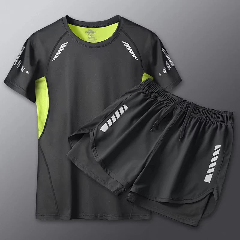 Summer Men's Two-Piece Suits Separates Swimsuit Set Anti Embarrassment Swimming Trunks Surfing Beach Wear Sports Clothes