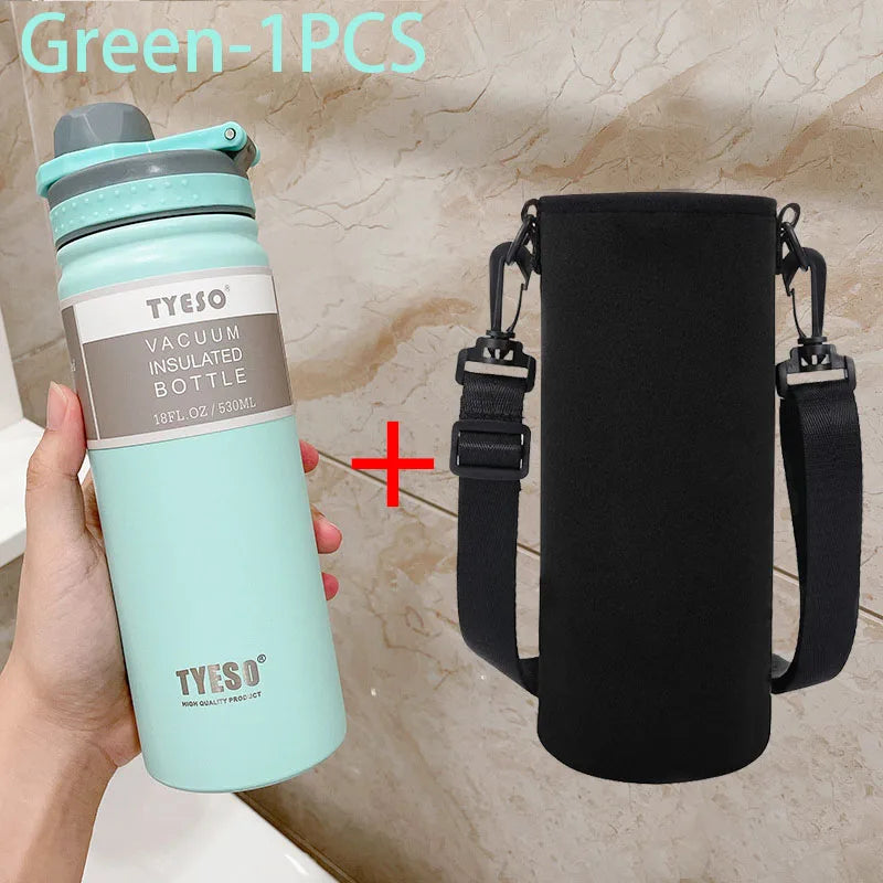 TYESO 530/750ML Thermos Bottle Stainless Steel Vacuum Flask Travel Cup Insulated Water Bottle Sport Thermal Mug Hot & Cold Mug