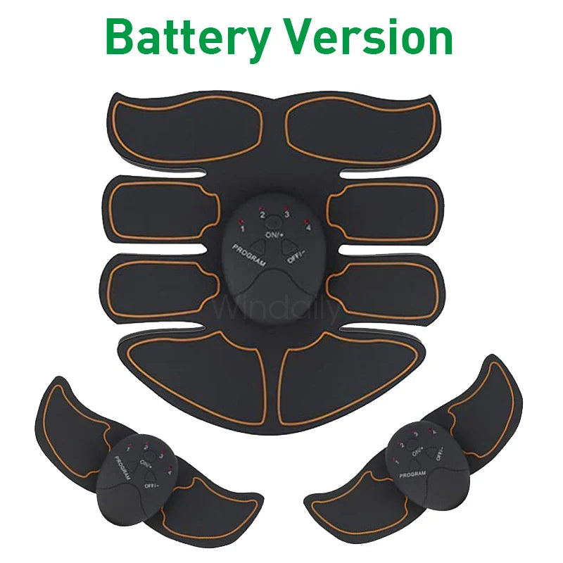 Wireless EMS Muscle Stimulator Toner ABS Abdominal  Hip Trainer Weight Loss Fitness Shaping  Electric  Body Slimming Massager