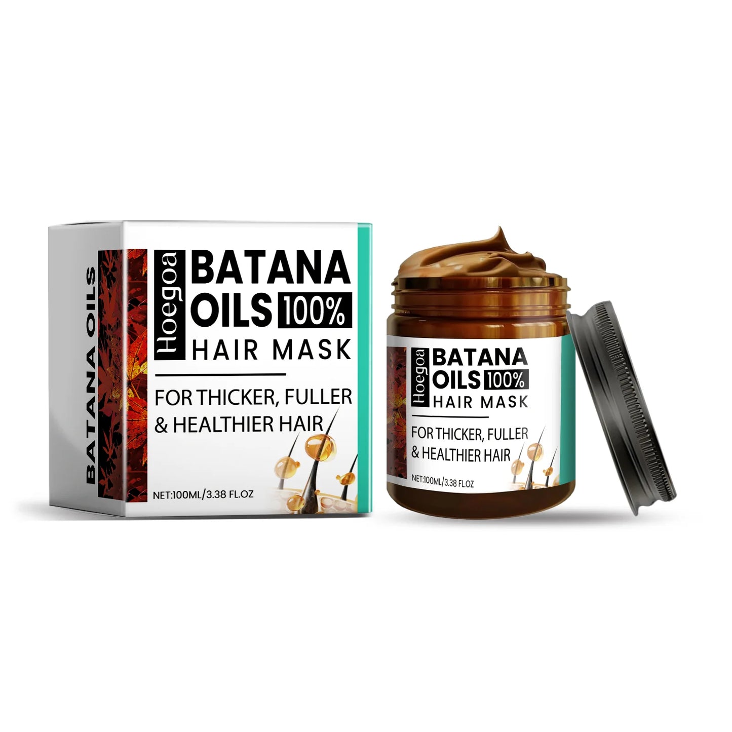 100% Pure Organic Hair Mask Batana Oil Hair Growth Oil Natural Treatment Nourishing Reduce Hair Loss Anti-Breakage Hair Products