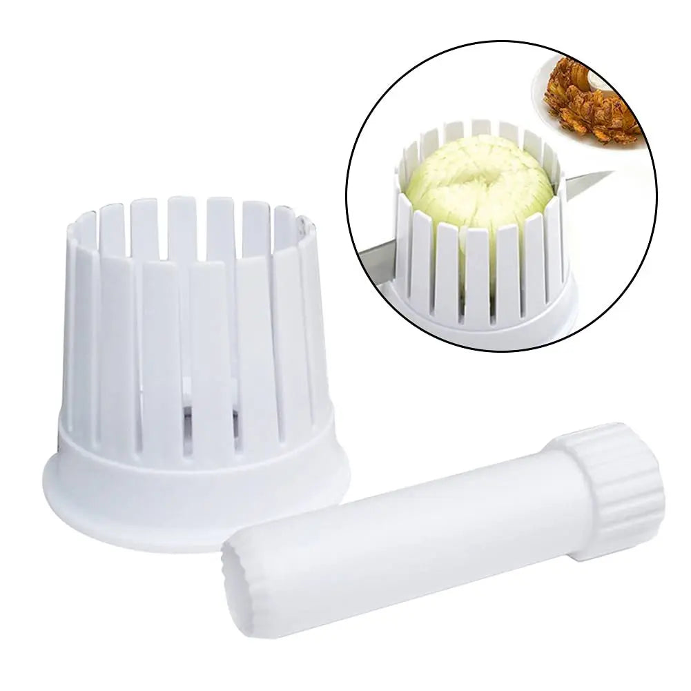 New Onion Slicer Onion Flowers Cut Flower Plastic Mould Home Kitchen Gadget Small and Convenient Onion Cutting Artifact