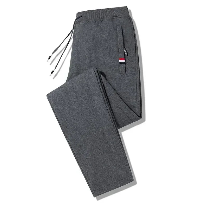 Spring Pants Men Fitness Sportswear Tracksuit Elastic Waist Sweatpants Cotton Trousers Loose Gyms Jogger Track Pants Mens M- 8XL