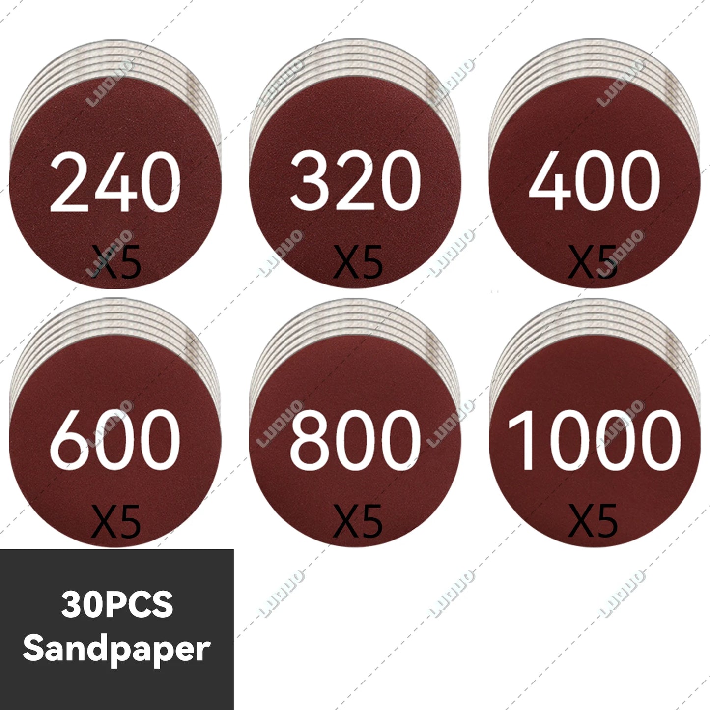 3/4/5/6 inch Car Detailing Polishing Buffing Sponge Wool Pad Headlight Restoration Sandpaper For Sanding Waxing Cleaning Washing