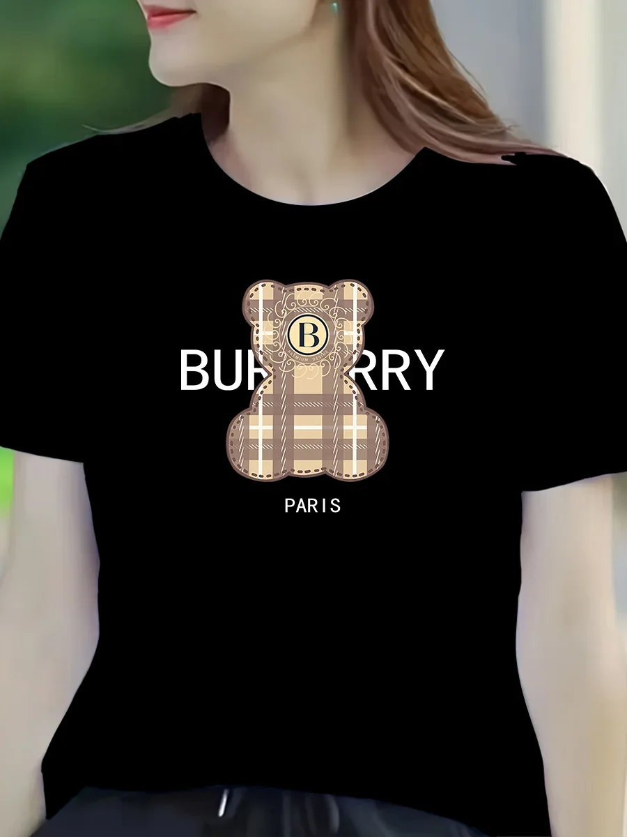 Summer women's casual T-shirt - Harajuku women's 21st-century designer style luxurious women's T-shirt - fashionable T-shirt