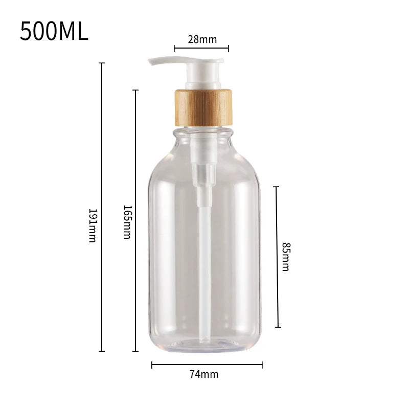 300/500ml Soap Dispenser for Bathroom Large Capacity Shower Shampoo Bottle Refillable Gel Bottle Lotion Liquid Storage Container