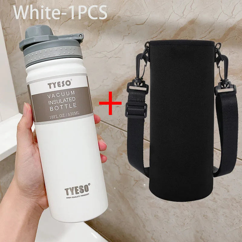 TYESO 530/750ML Thermos Bottle Stainless Steel Vacuum Flask Travel Cup Insulated Water Bottle Sport Thermal Mug Hot & Cold Mug
