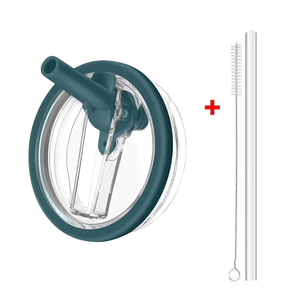 40oz Flip Straw Leak Proof Lid for Stanley H2.0 Quencher ProTour Tumbler Lid Replacement for Stanley Cup Accessories Straw Cover