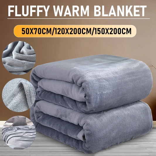 1-10PCS Flannel Fleece Blanket Winter Cozy Soft Blankets Multifunctional Farley Plush Blanket Cover Thermal Mat For Home Office
