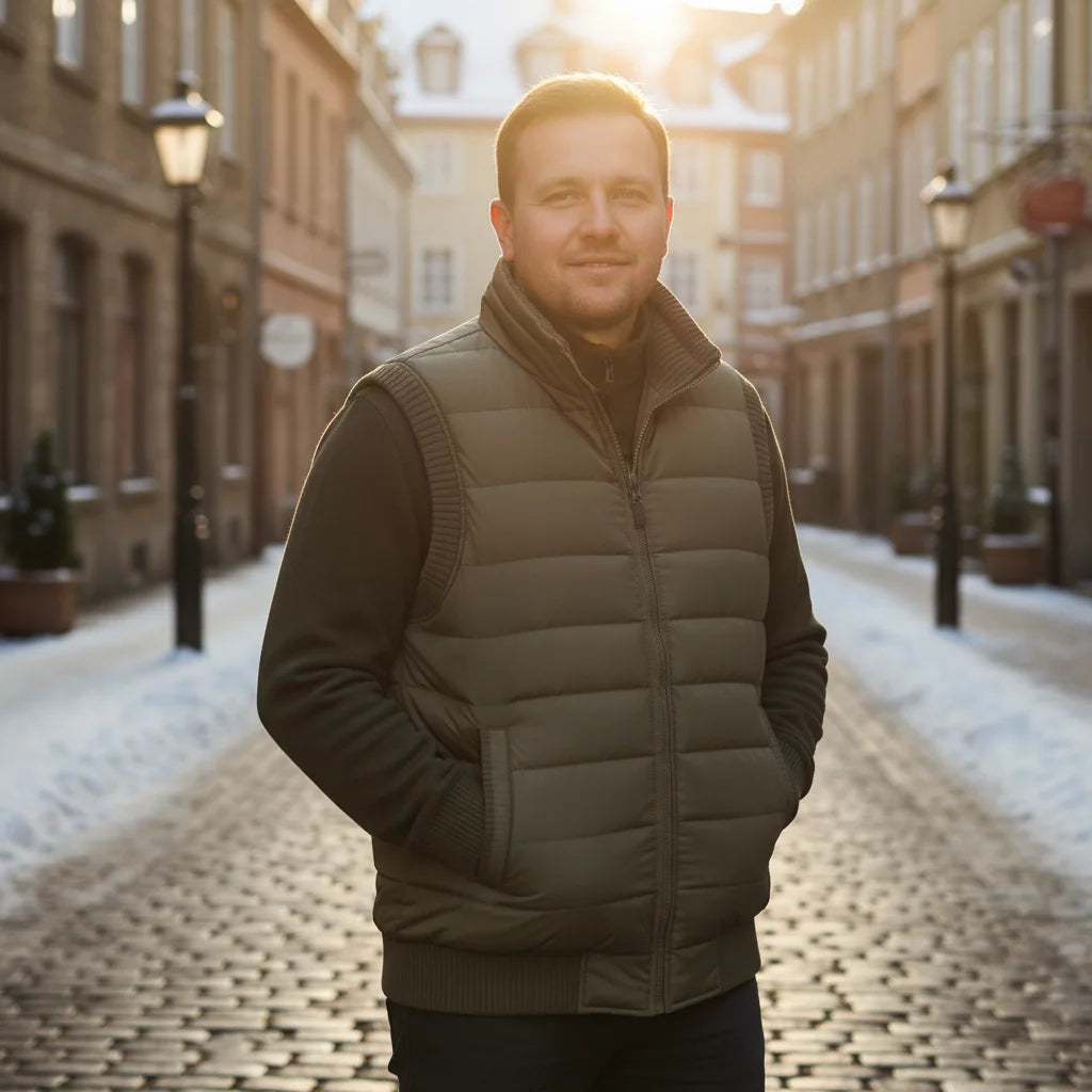 Winter Mens Fleece Jacket Sleeveless Vest Man Waterproof Vest Coats Stand Collar Windbreaker Padded Waistcoats Clothing 8XL