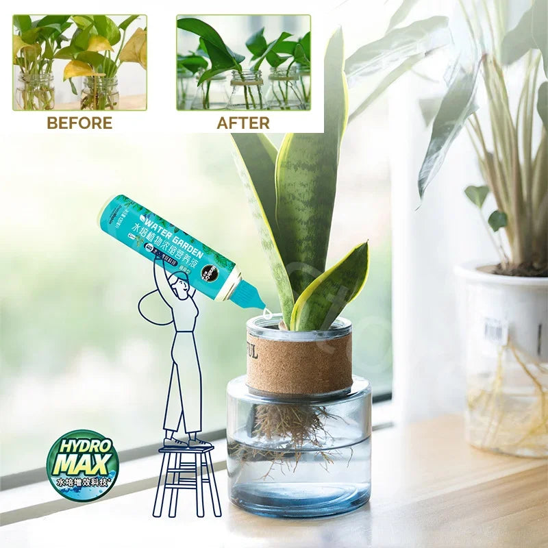 120ml Hydroponic Plant Nutrient Solution Without Dilution Rich Bamboo Green Dill Copper Money Grass Universal Nutrient Solution