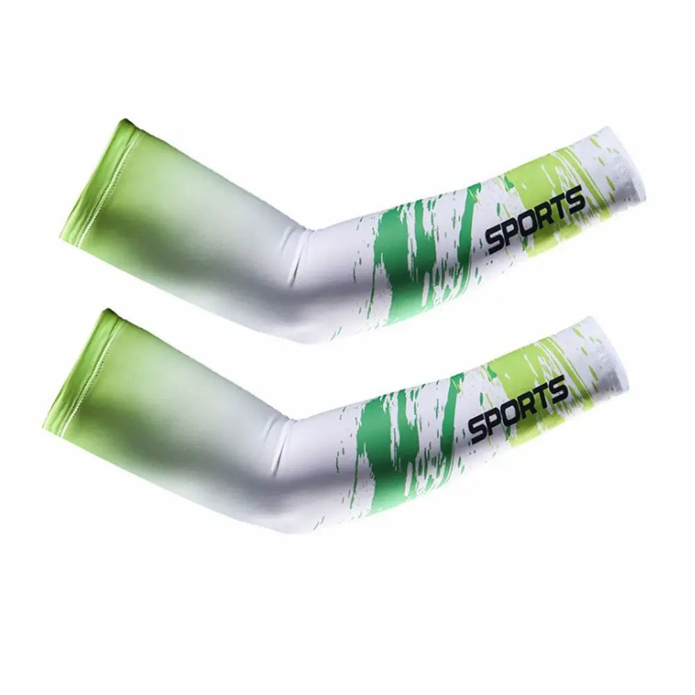 2Pcs Arm Sleeves Warmers Sports Sleeve Sun UV Protection Hand Cover Cooling Warmer Running Fishing Cycling