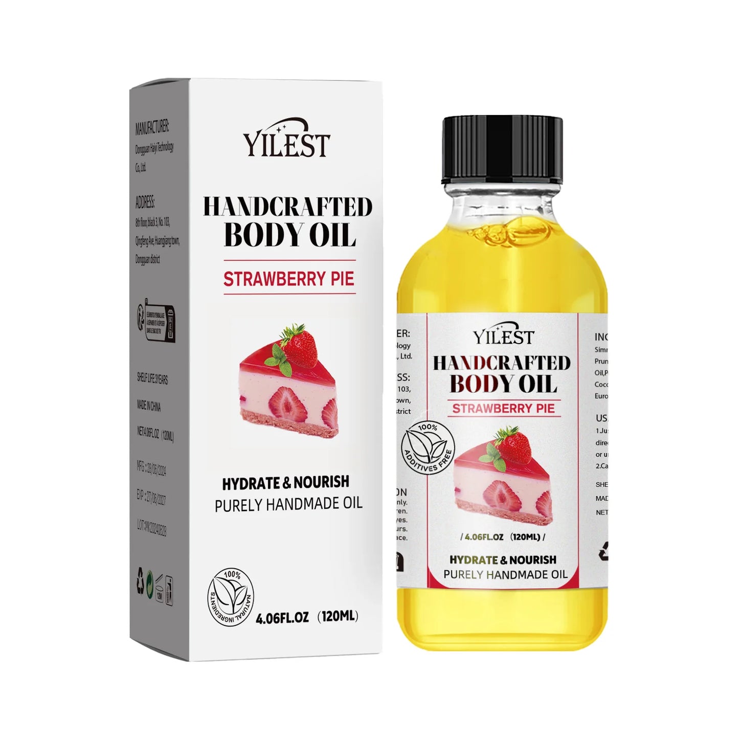 Vanilla Body Massage Oil Improve Moisturizing Relieve Stress Strengthen Essential Oils Nourishing Muscle Relaxing Body SPA Plant