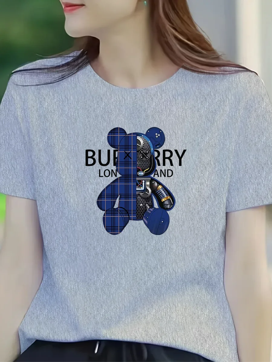 Summer women's casual T-shirt - Harajuku women's 21st-century designer style luxurious women's T-shirt - fashionable T-shirt