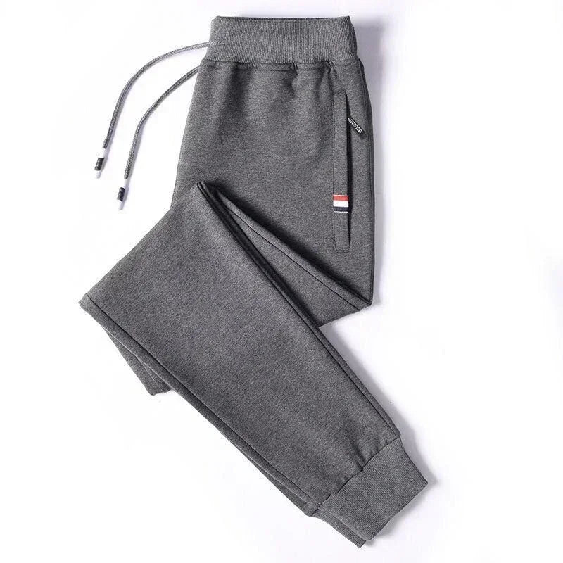 Spring Pants Men Fitness Sportswear Tracksuit Elastic Waist Sweatpants Cotton Trousers Loose Gyms Jogger Track Pants Mens M- 8XL