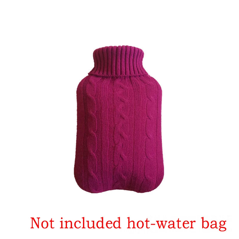 2000ml Explosion-proof Hot Water Bottle Belly Treasure Protective Warm Large Cover Winter Heat Preservation Soft Safe Removable