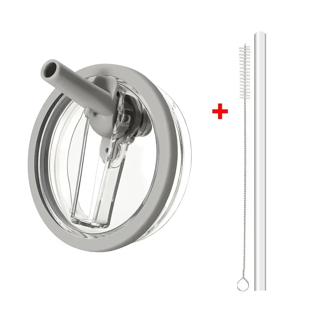 40oz Flip Straw Leak Proof Lid for Stanley H2.0 Quencher ProTour Tumbler Lid Replacement for Stanley Cup Accessories Straw Cover