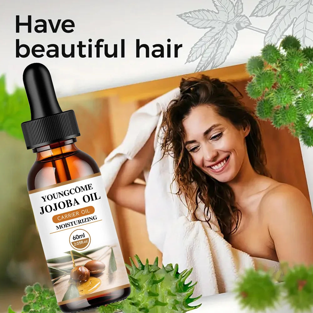 Natural Organic Jojoba Oil Anti Aging Firming Skin Face Moisturizing Relaxing Massage Oil Hair Repair Skin Care Body Oil NEW