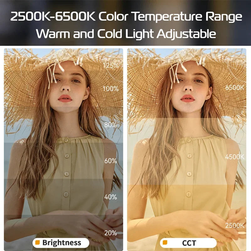 Ulanzi L023 40W Pro Portable LED Video Light Bi-Color COB Photographic Studio Light 2500K-6500K 3400mAh for Video Live-streaming