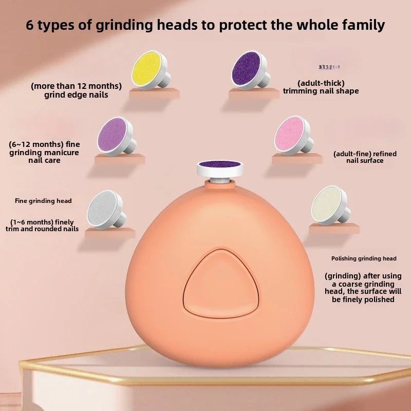 Electric Nail Polisher Baby Automatic Nail Clipper Multifunctional Portable Nail File Children's Nail Clipper Set Baby Care