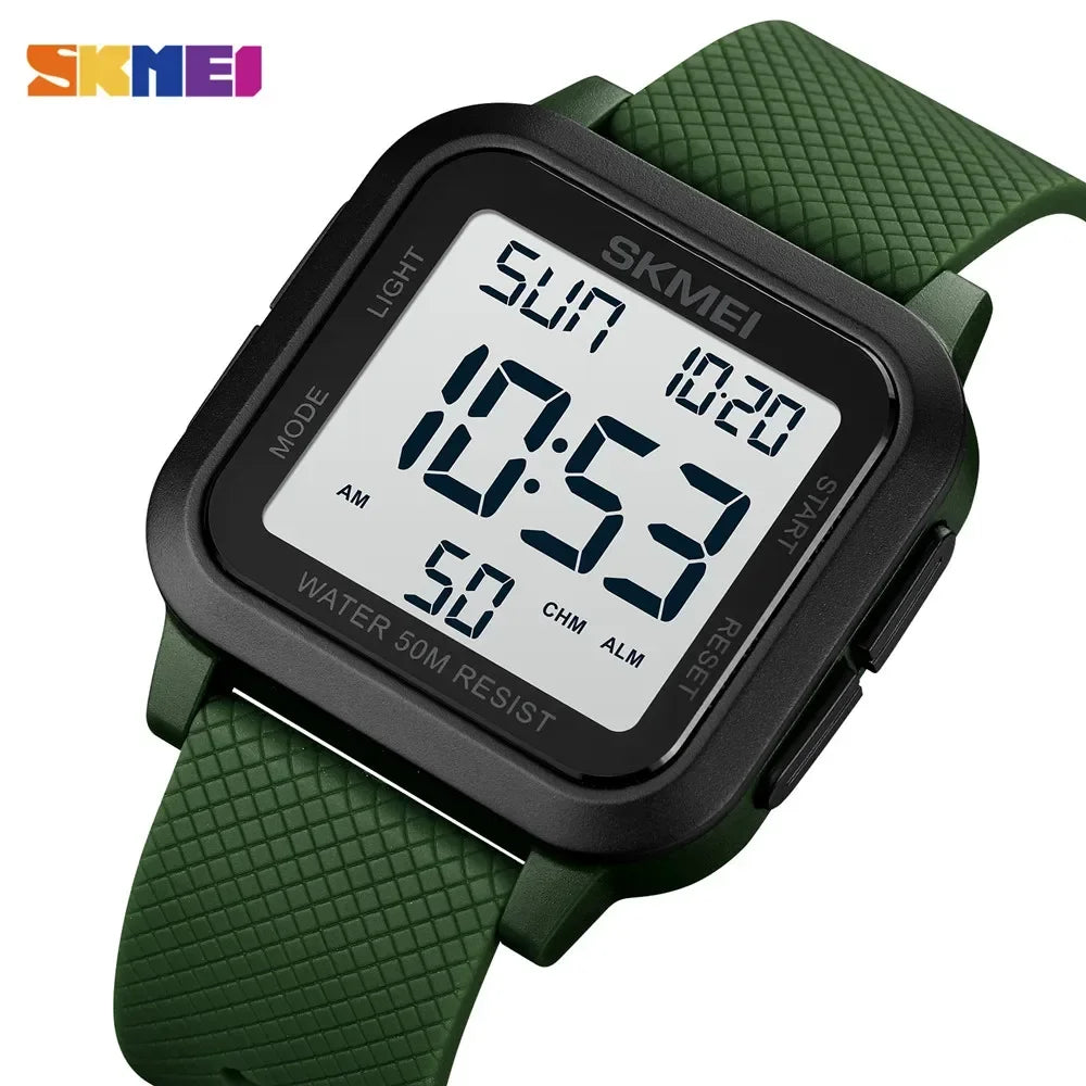 SKMEI 1894 Military Digital Watch for Men Waterproof Mens Electronic Shockproof Sports Wristwatches Countdown 1841 Montre Homme