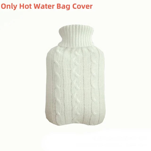 2L Hot Water Bottle Cover Rubber Hot Water Bags Winter Plush Hand & Feet Warmer Explosion-Proof Water Bottle Cover For Hot Water