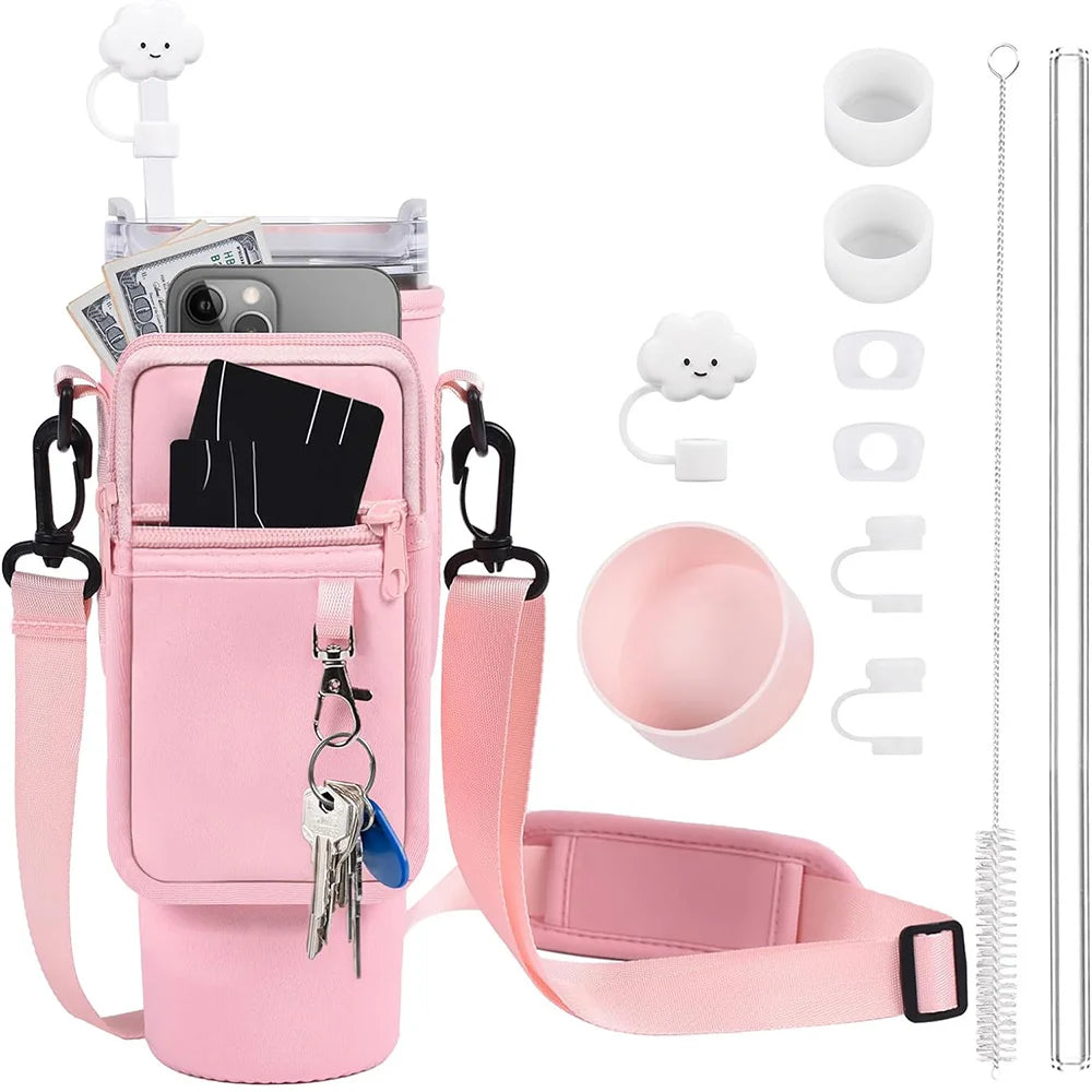 12PCS Accessories for Stanley Cup 40Oz Tumbler with Handle with Cloud Straw Cover Cap Replacement Straw Boot,H2.0 Spill Stopper