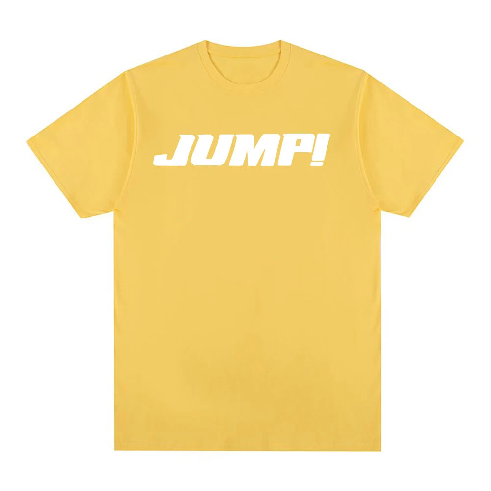 PINK JUMP T Shirt Summer Fashion Men/Women Harajuku Aesthetic Letter Print T-Shirt Unisex High Quality Casual Tees Shirts
