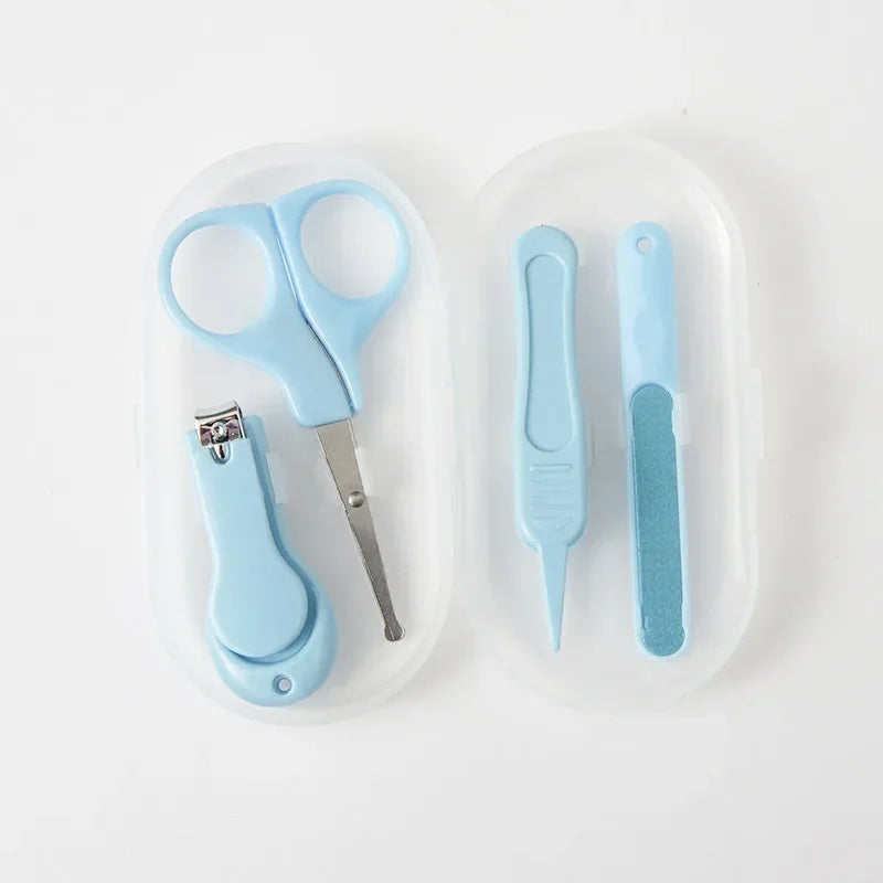 4pcs Nail Trimmer Baby NailsBaby Nail Clipper Set Children Kids Nail Cutter Scissors Files  Care Tools Baby Care Items