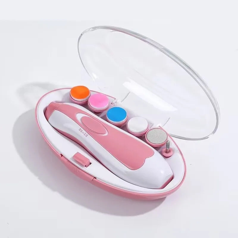 Electric Baby Nail Trimmer Baby Items Kid Nail Polisher Tool Care Kit Easy To Trim Nail File Newborn Baby Accessories Newborn