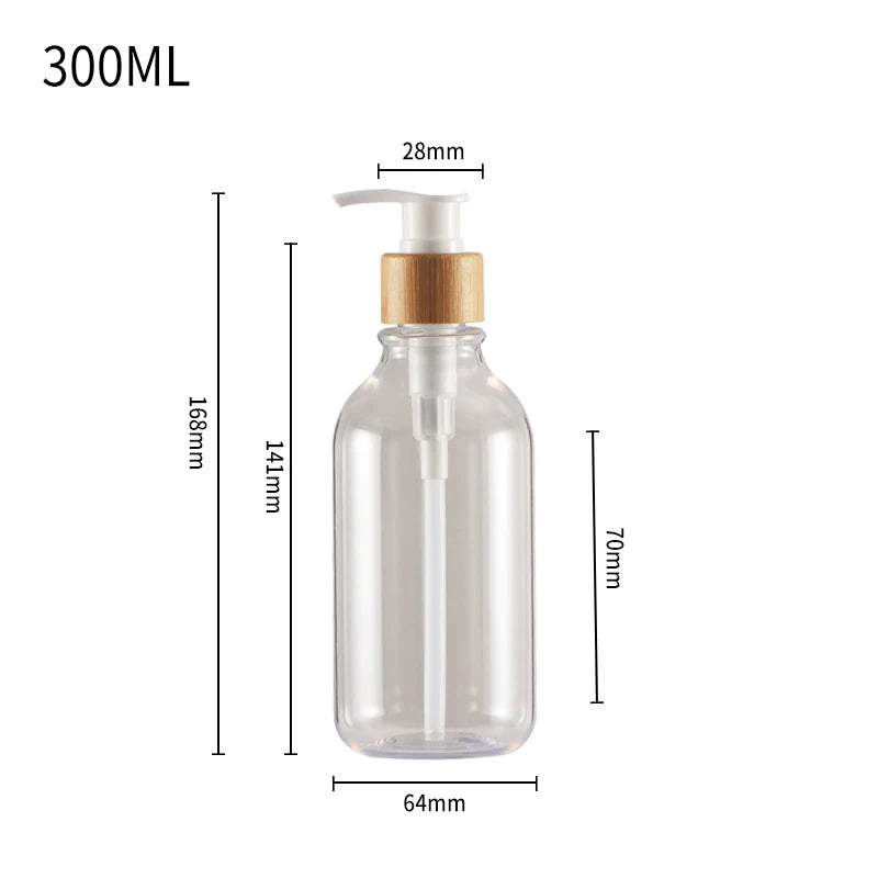 300/500ml Soap Dispenser for Bathroom Large Capacity Shower Shampoo Bottle Refillable Gel Bottle Lotion Liquid Storage Container