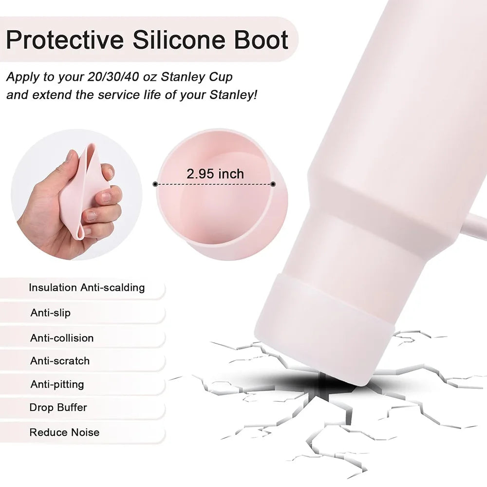 12PCS Accessories for Stanley Cup 40Oz Tumbler with Handle with Cloud Straw Cover Cap Replacement Straw Boot,H2.0 Spill Stopper