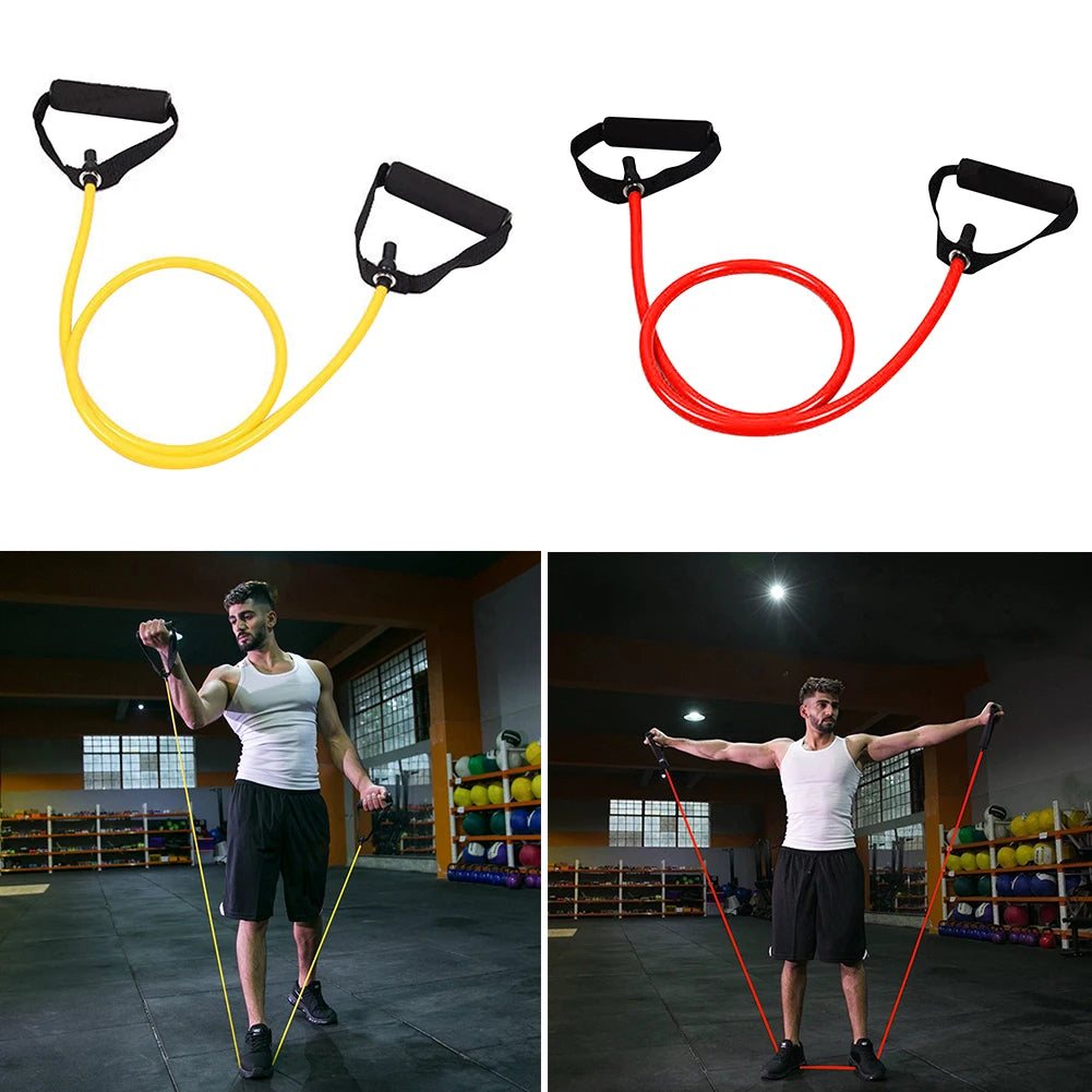 Resistance Bands with Handles Elastic Exercise Cord Workout Bands Fitness Bands for Muscle Training/Shape Body/Physical Therapy