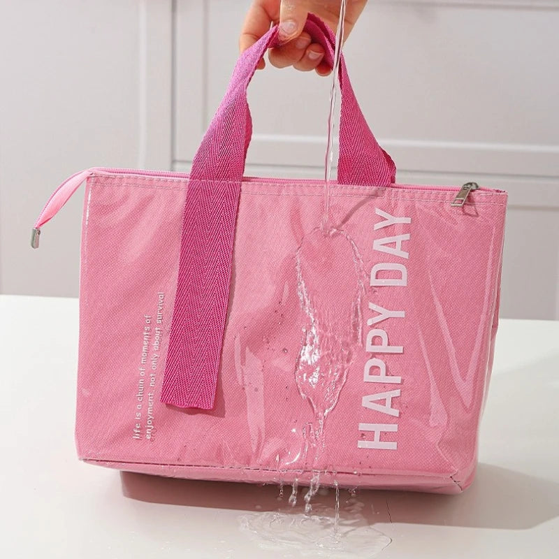 1pc Picnic Bag Insulation Bento Pack Lunch Bag Large Capacity Heavy-duty Aluminum Foil Portable Picnic Food Storage