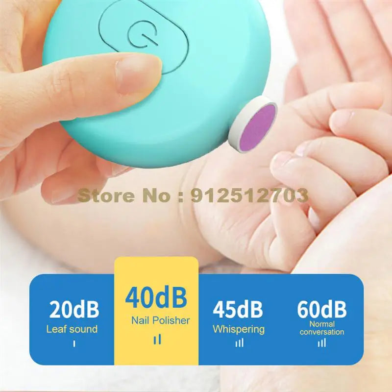 Baby Electric Nail Trimmer Baby Care Kit Manicure Set Easy To Trim Nail Clipper For Newborn Kid Nail Polisher Tool