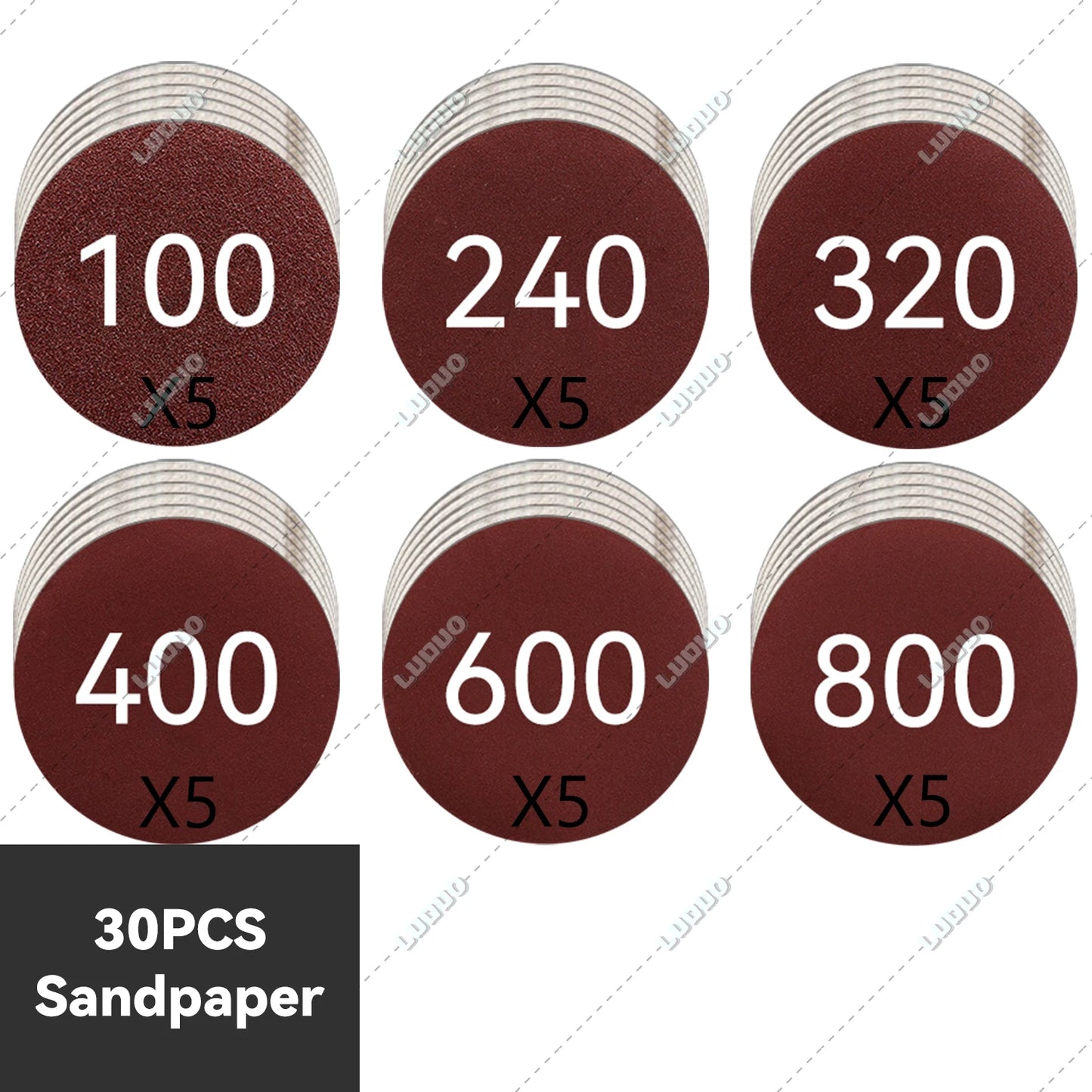 3/4/5/6 inch Car Detailing Polishing Buffing Sponge Wool Pad Headlight Restoration Sandpaper For Sanding Waxing Cleaning Washing
