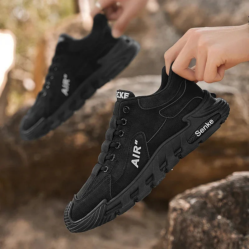 2025 New Breathable Slip-On Anti-Slip Wear-Resistant Casual Sports Shoes Men's Work Shoes Thick Bottom Labor Protection