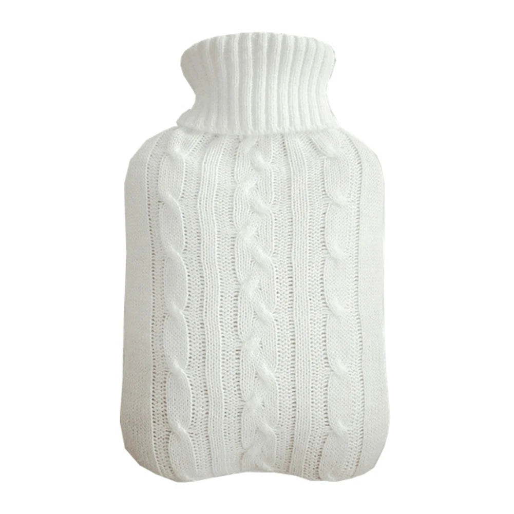 2000ml Explosion-proof Hot Water Bottle Belly Treasure Protective Warm Large Cover Winter Heat Preservation Soft Safe Removable