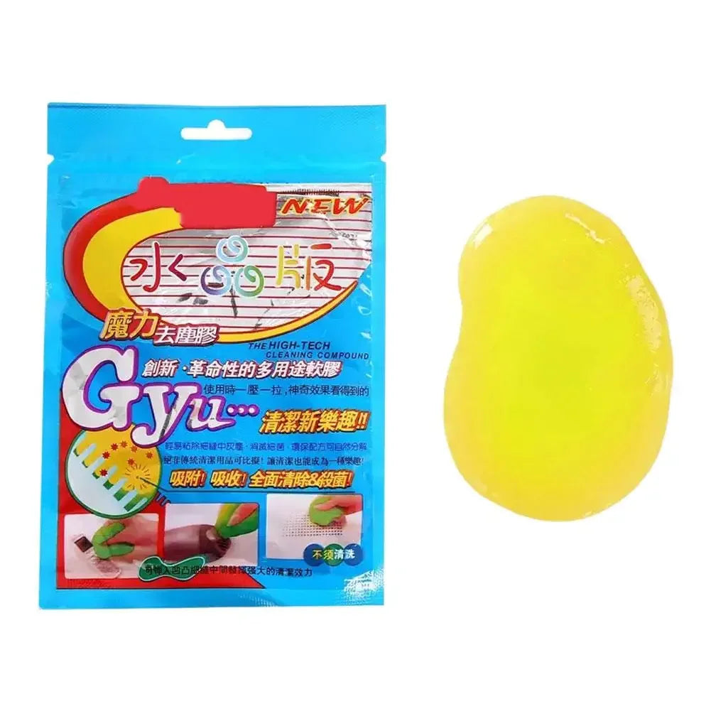 4-colours Car Cleaning Gel Reusable Keyboard Cleaner Vent Cleaner Slime Dust Dirt Removal Multiuse Air Gel Automobile Tool D3B4