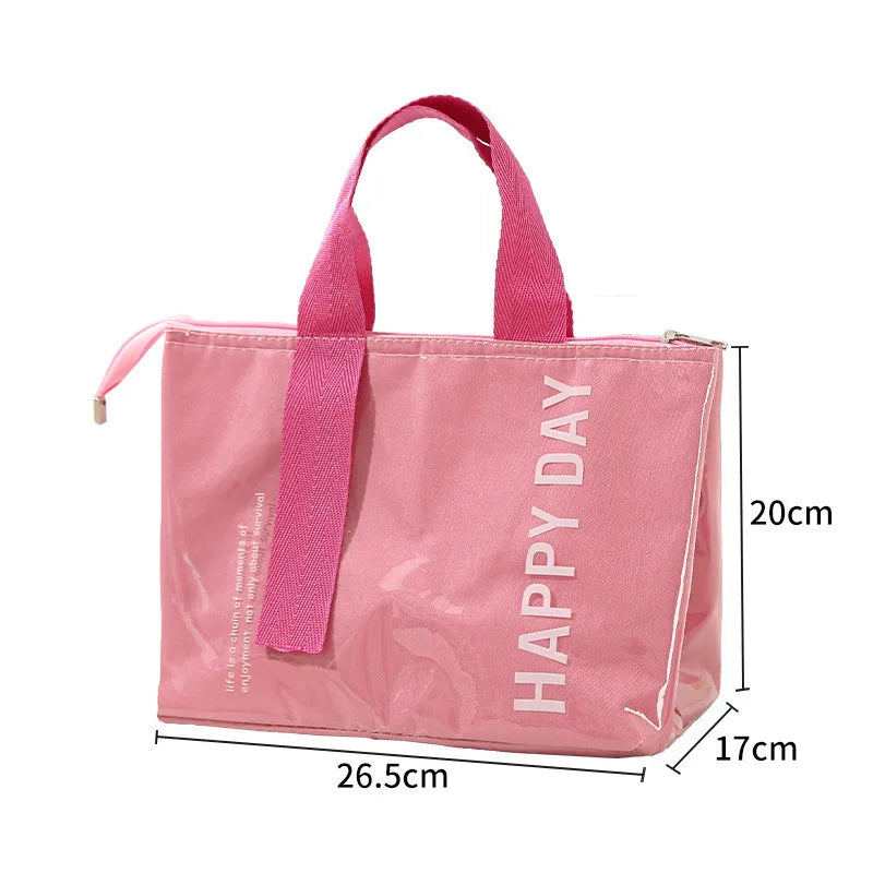 1pc Picnic Bag Insulation Bento Pack Lunch Bag Large Capacity Heavy-duty Aluminum Foil Portable Picnic Food Storage