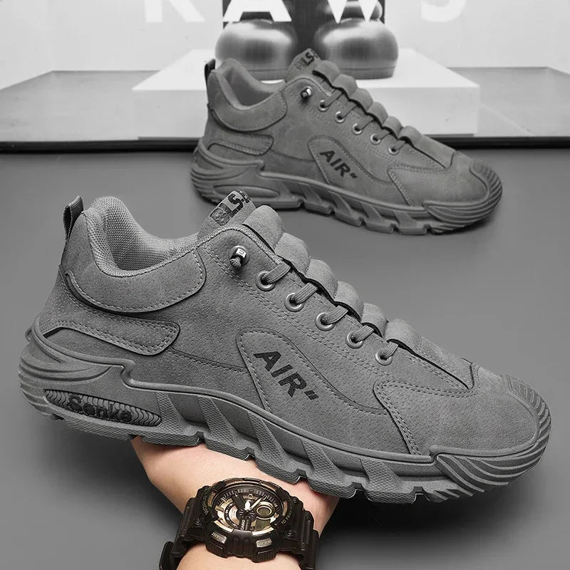 2025 New Breathable Slip-On Anti-Slip Wear-Resistant Casual Sports Shoes Men's Work Shoes Thick Bottom Labor Protection