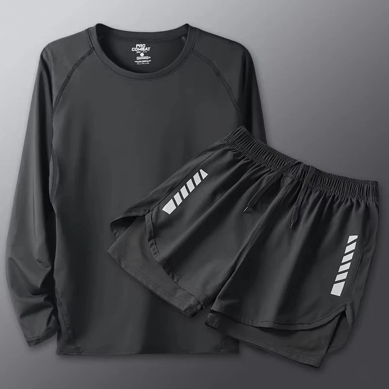 Summer Men's Two-Piece Suits Separates Swimsuit Set Anti Embarrassment Swimming Trunks Surfing Beach Wear Sports Clothes