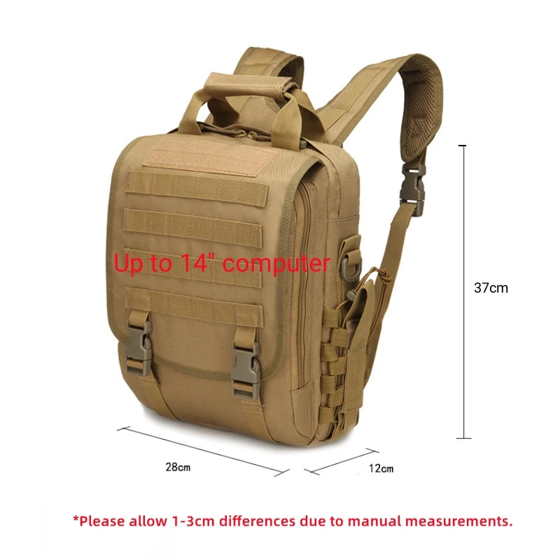 Tactical Backpack Men Tablet Laptop Shoulder Bag Camo Molle Handbag Outdoor Travel Business Bags Boy Camping Hiking SchoolBag