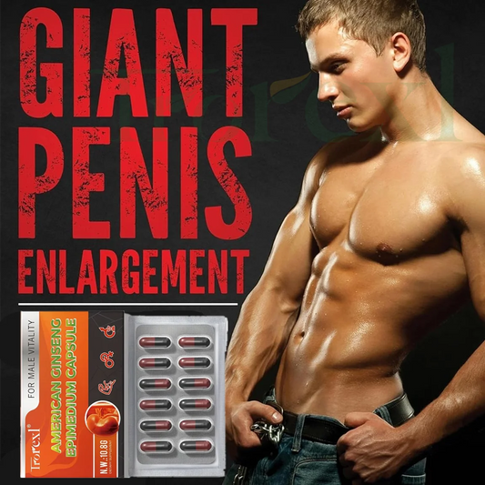 Powerful High Purity Epimedium Supplements Natural Organic Manhood Erection Pill Improve Performance and Increase Size