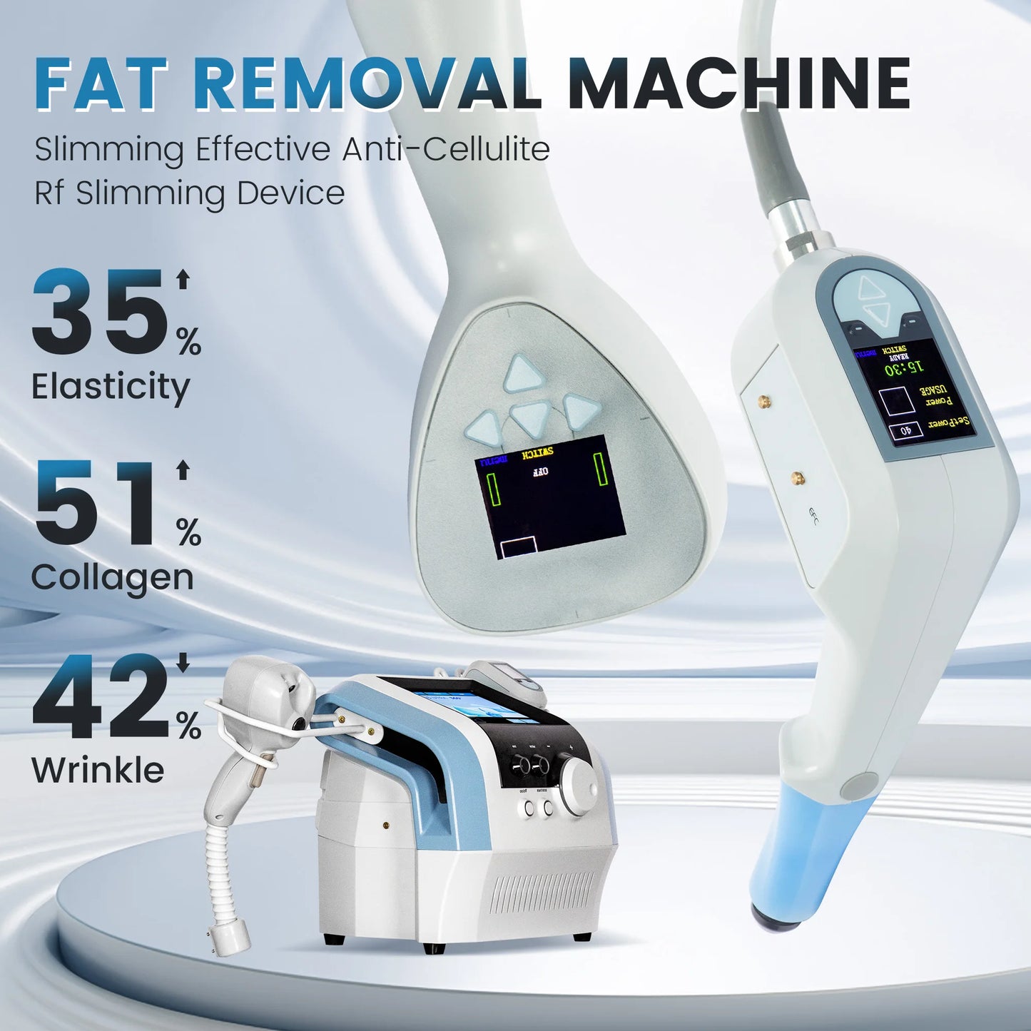 360 Focus Body Shaping and Beauty Equipment for Fat Reduction Firming Facial Wrinkle Removal, Double Chin Removal Machine