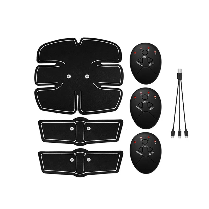 Wireless EMS Muscle Stimulator Buttocks Hip Trainer Electric Abs Trainer USB Recharge Body Massager Weight Loss Fitness Shaping