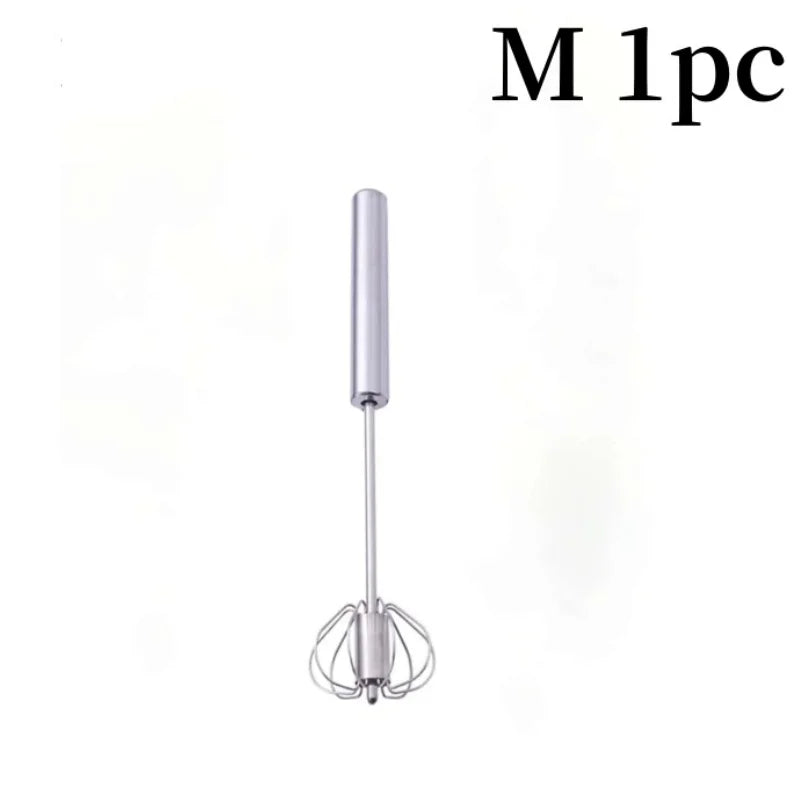 3/1Pcs Semi Automatic Egg Whisk Mixer Stainless Steel Egg Beater Manual Stirring Rod Cream Blender Kitchen Baking Cooking Tools