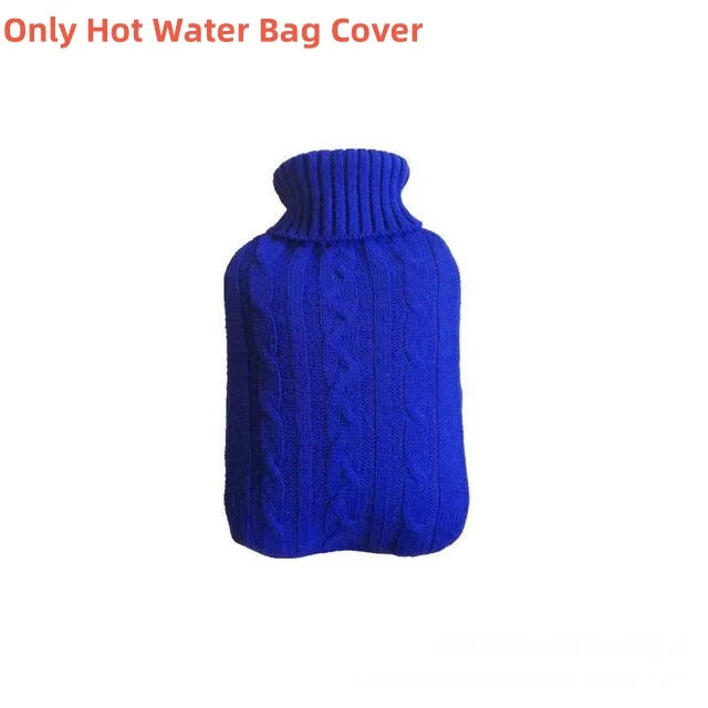 2L Hot Water Bottle Cover Rubber Hot Water Bags Winter Plush Hand & Feet Warmer Explosion-Proof Water Bottle Cover For Hot Water