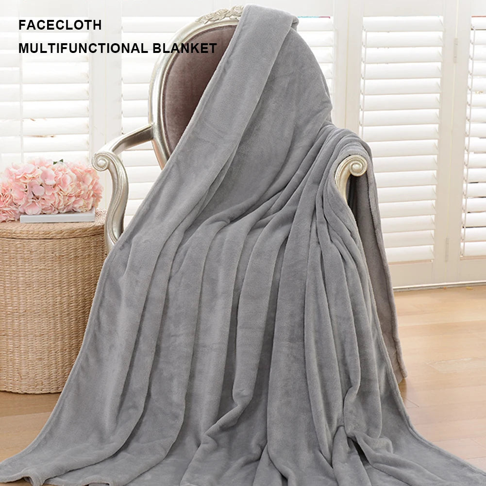 1-10PCS Flannel Fleece Blanket Winter Cozy Soft Blankets Multifunctional Farley Plush Blanket Cover Thermal Mat For Home Office